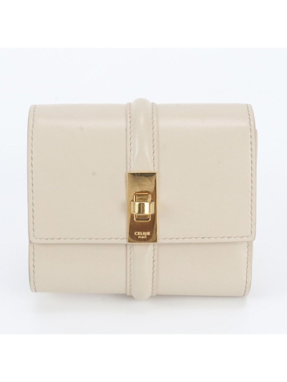Celine Small Trifold Wallet 16 Seize Leather Compact